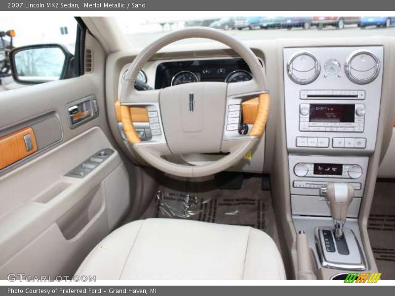 Merlot Metallic / Sand 2007 Lincoln MKZ Sedan