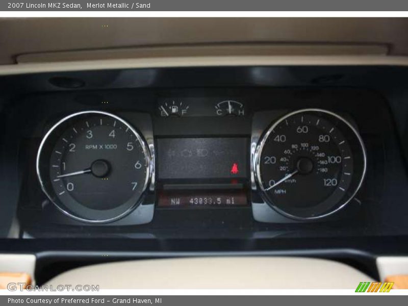 Merlot Metallic / Sand 2007 Lincoln MKZ Sedan