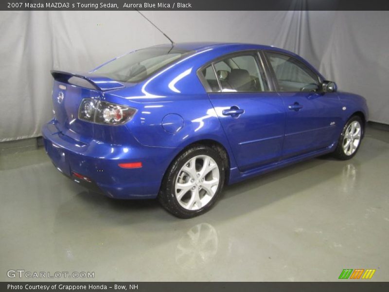 Aurora Blue Mica / Black 2007 Mazda MAZDA3 s Touring Sedan