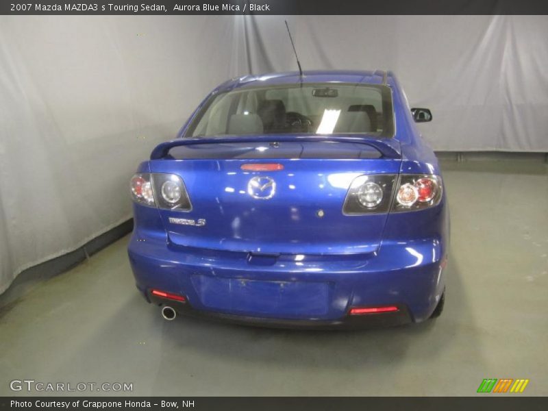 Aurora Blue Mica / Black 2007 Mazda MAZDA3 s Touring Sedan