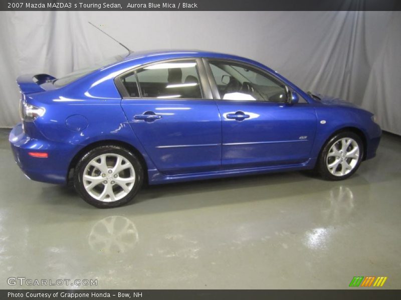 Aurora Blue Mica / Black 2007 Mazda MAZDA3 s Touring Sedan