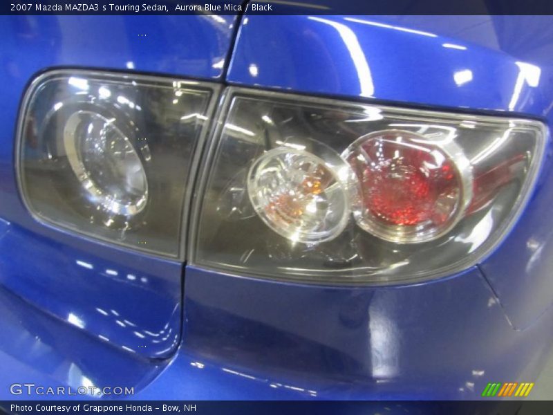 Aurora Blue Mica / Black 2007 Mazda MAZDA3 s Touring Sedan