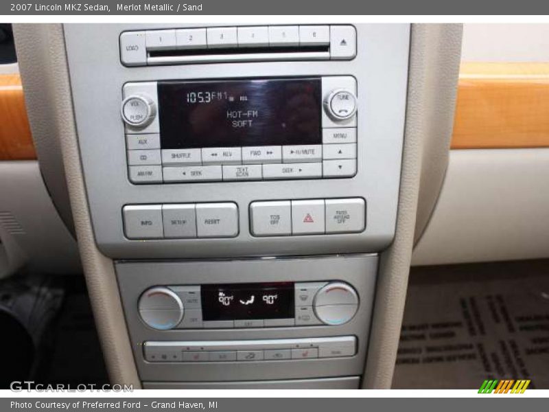 Merlot Metallic / Sand 2007 Lincoln MKZ Sedan