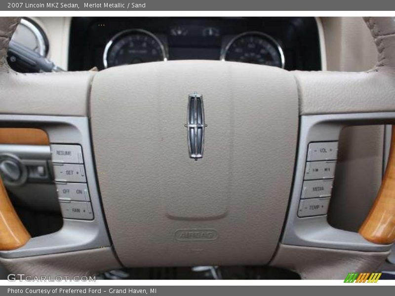 Merlot Metallic / Sand 2007 Lincoln MKZ Sedan