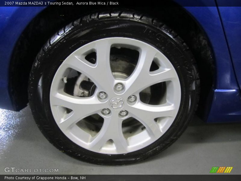 Aurora Blue Mica / Black 2007 Mazda MAZDA3 s Touring Sedan