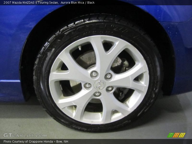 Aurora Blue Mica / Black 2007 Mazda MAZDA3 s Touring Sedan