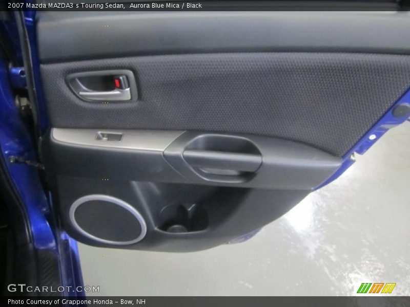 Aurora Blue Mica / Black 2007 Mazda MAZDA3 s Touring Sedan