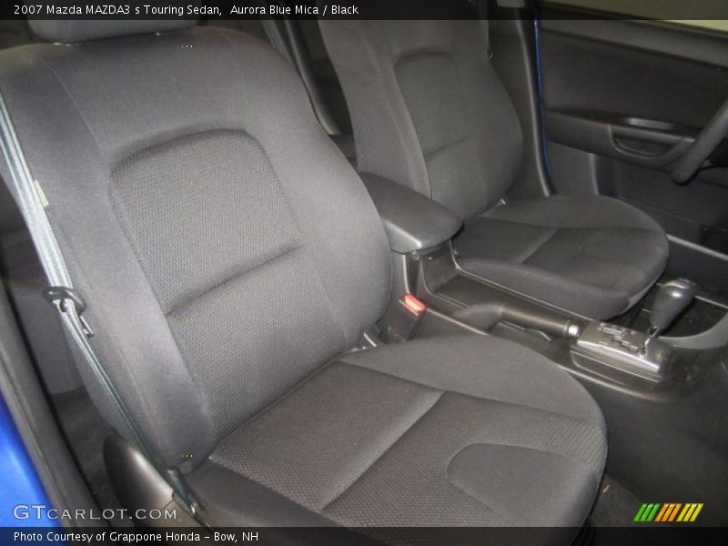 Aurora Blue Mica / Black 2007 Mazda MAZDA3 s Touring Sedan