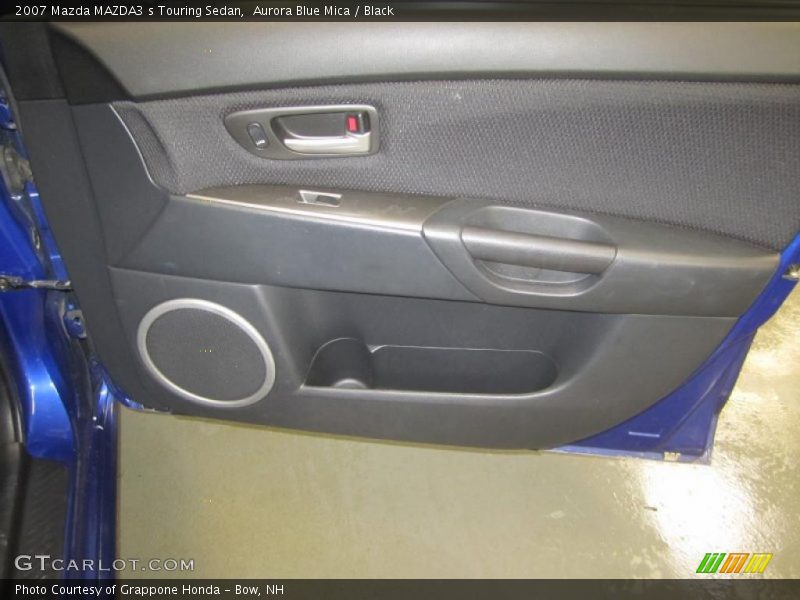 Aurora Blue Mica / Black 2007 Mazda MAZDA3 s Touring Sedan