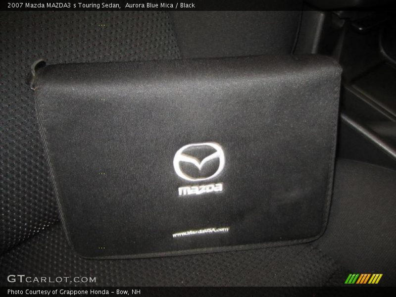 Aurora Blue Mica / Black 2007 Mazda MAZDA3 s Touring Sedan