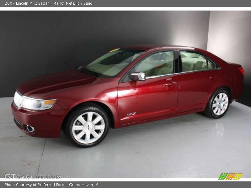 Merlot Metallic / Sand 2007 Lincoln MKZ Sedan