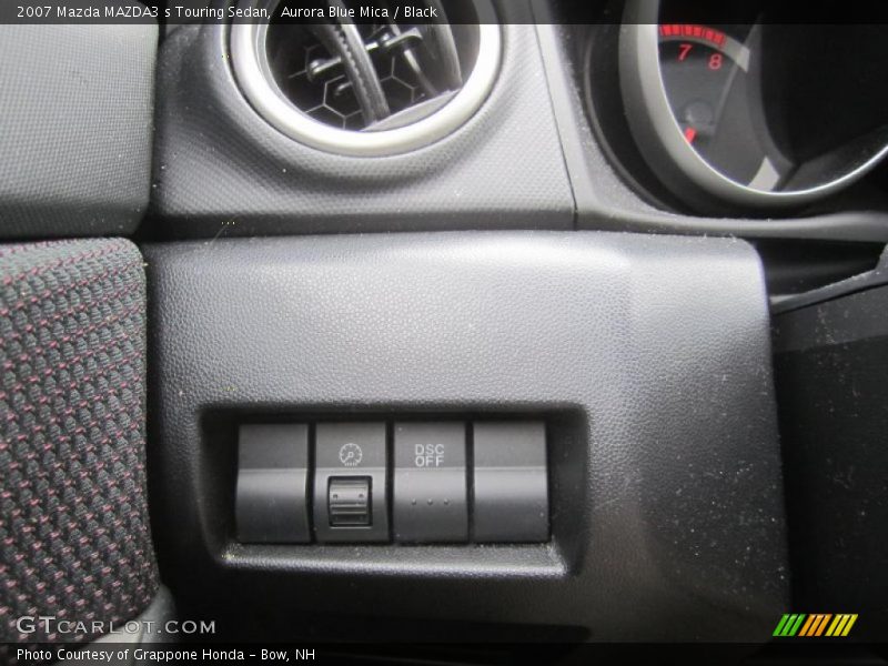 Aurora Blue Mica / Black 2007 Mazda MAZDA3 s Touring Sedan