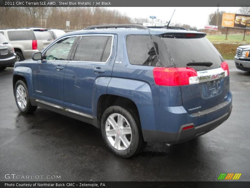 Steel Blue Metallic / Jet Black 2011 GMC Terrain SLE AWD