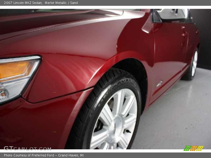 Merlot Metallic / Sand 2007 Lincoln MKZ Sedan