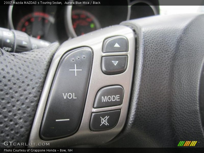 Aurora Blue Mica / Black 2007 Mazda MAZDA3 s Touring Sedan