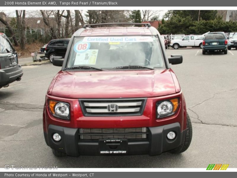 Tango Red Pearl / Titanium/Black 2008 Honda Element EX AWD