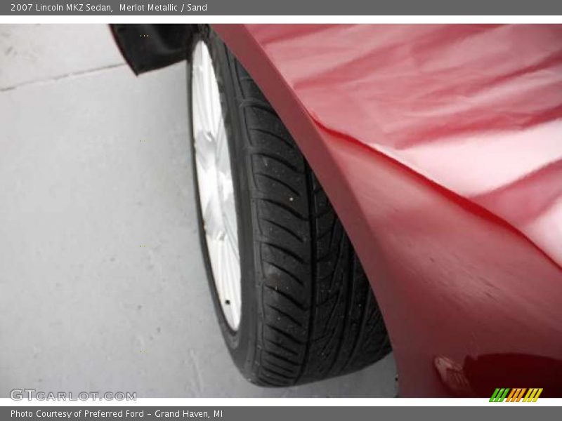 Merlot Metallic / Sand 2007 Lincoln MKZ Sedan