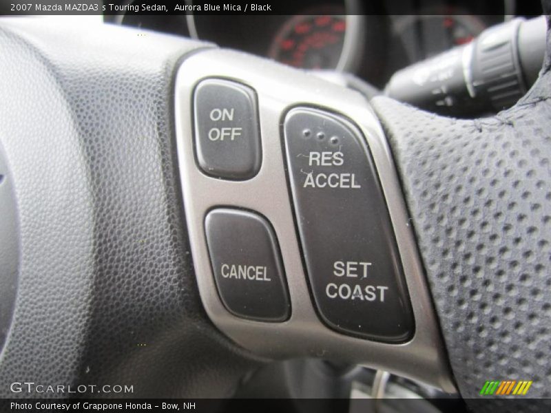 Aurora Blue Mica / Black 2007 Mazda MAZDA3 s Touring Sedan