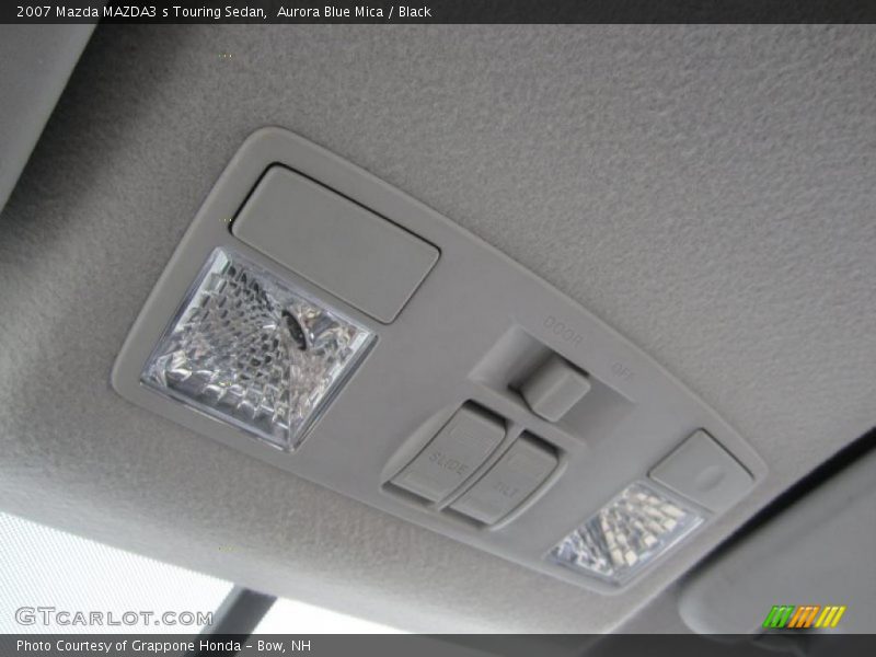 Aurora Blue Mica / Black 2007 Mazda MAZDA3 s Touring Sedan