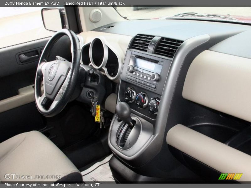 Tango Red Pearl / Titanium/Black 2008 Honda Element EX AWD