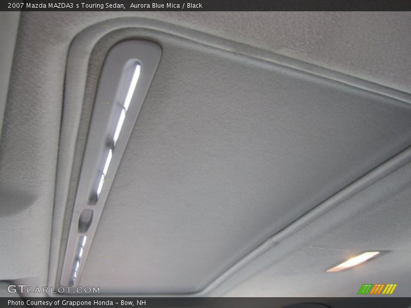 Aurora Blue Mica / Black 2007 Mazda MAZDA3 s Touring Sedan