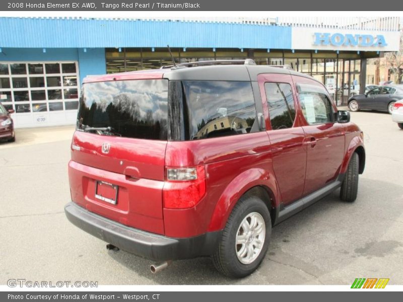 Tango Red Pearl / Titanium/Black 2008 Honda Element EX AWD