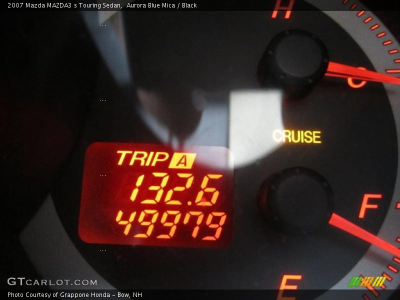 Aurora Blue Mica / Black 2007 Mazda MAZDA3 s Touring Sedan