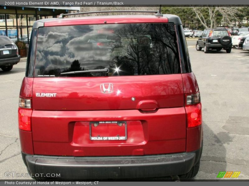 Tango Red Pearl / Titanium/Black 2008 Honda Element EX AWD