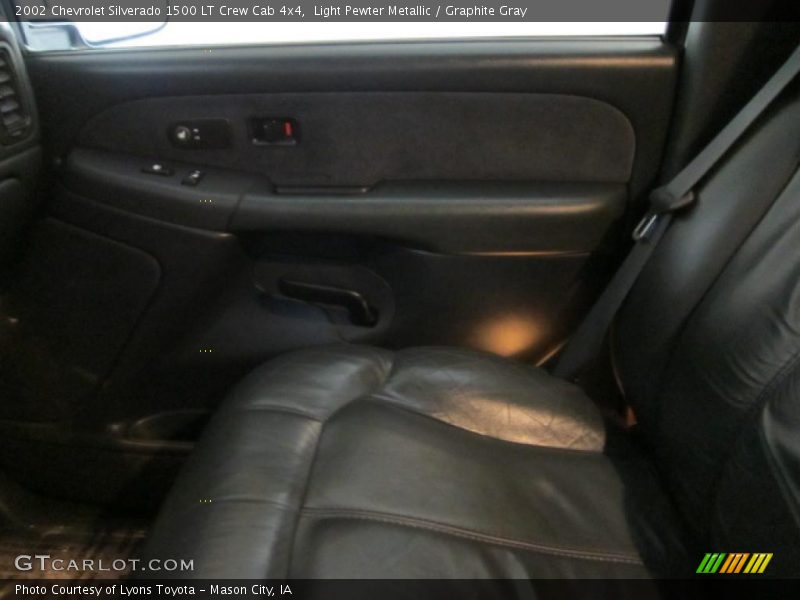 Light Pewter Metallic / Graphite Gray 2002 Chevrolet Silverado 1500 LT Crew Cab 4x4