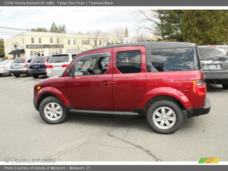 Tango Red Pearl / Titanium/Black 2008 Honda Element EX AWD
