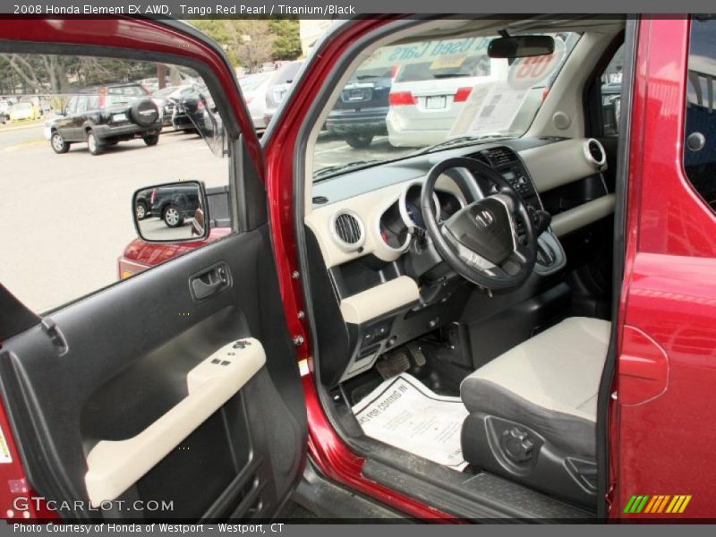 Tango Red Pearl / Titanium/Black 2008 Honda Element EX AWD