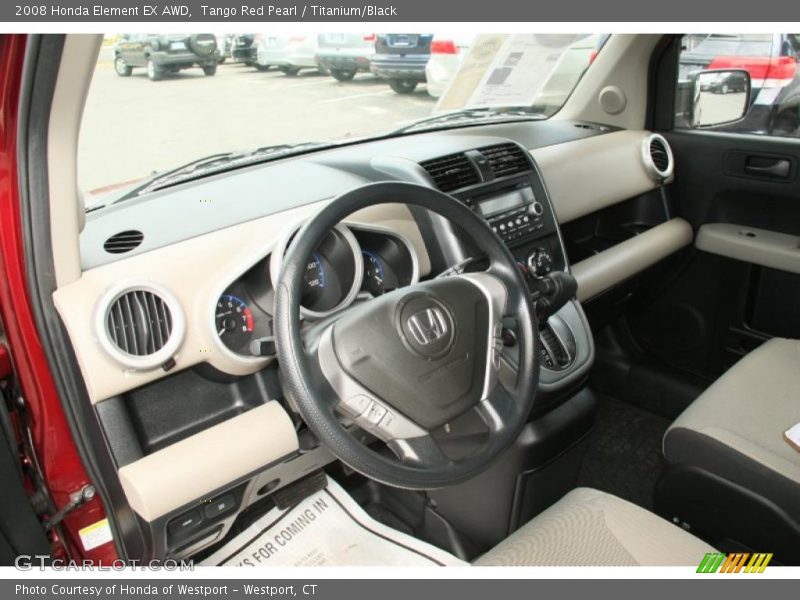 Tango Red Pearl / Titanium/Black 2008 Honda Element EX AWD