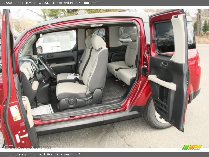Tango Red Pearl / Titanium/Black 2008 Honda Element EX AWD