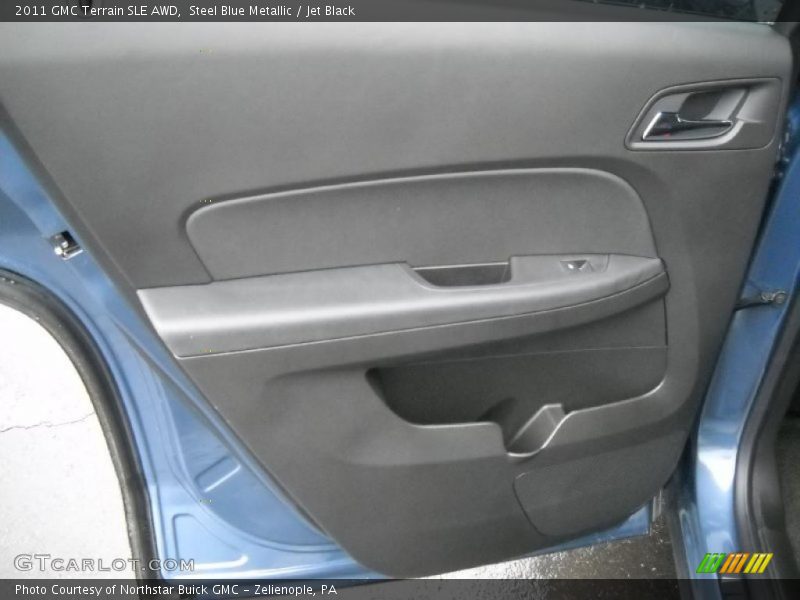 Steel Blue Metallic / Jet Black 2011 GMC Terrain SLE AWD