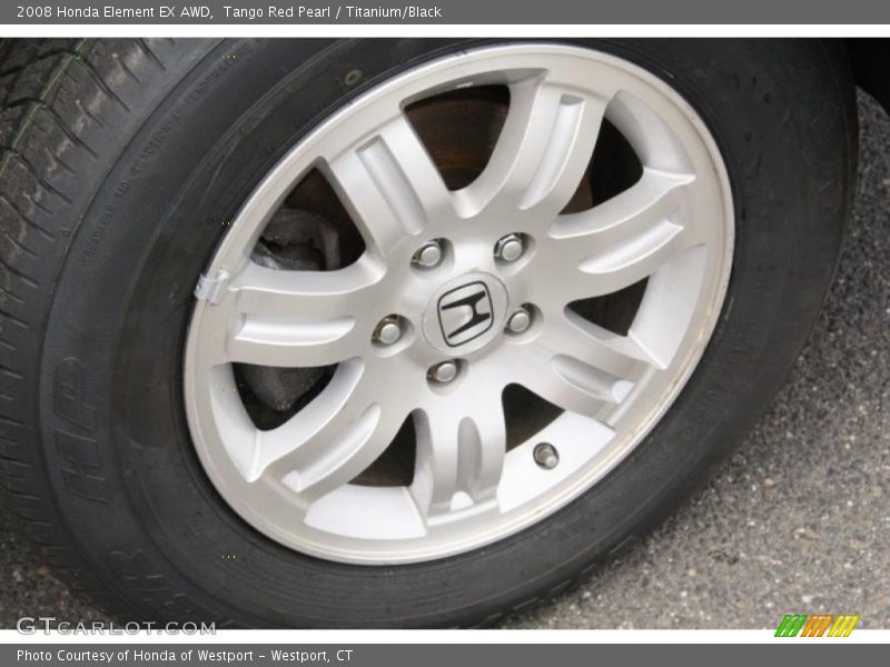 Tango Red Pearl / Titanium/Black 2008 Honda Element EX AWD
