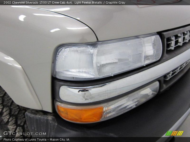 Light Pewter Metallic / Graphite Gray 2002 Chevrolet Silverado 1500 LT Crew Cab 4x4