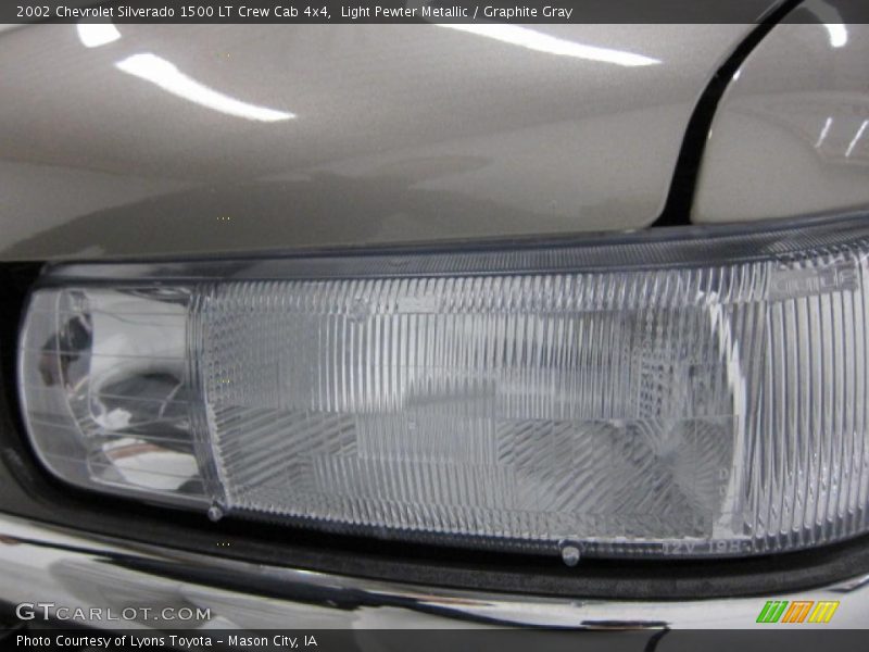 Light Pewter Metallic / Graphite Gray 2002 Chevrolet Silverado 1500 LT Crew Cab 4x4