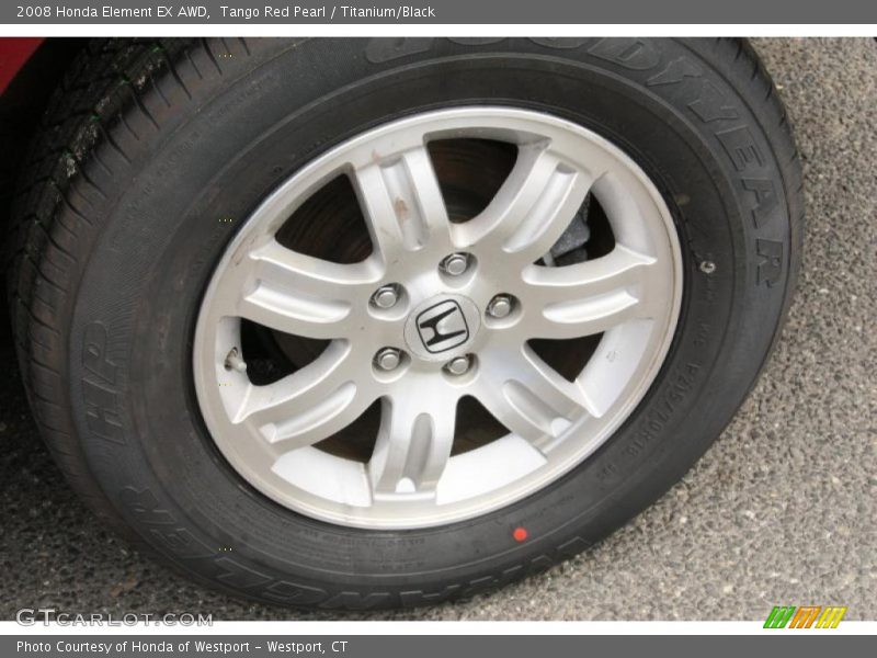 Tango Red Pearl / Titanium/Black 2008 Honda Element EX AWD
