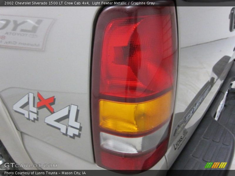 Light Pewter Metallic / Graphite Gray 2002 Chevrolet Silverado 1500 LT Crew Cab 4x4