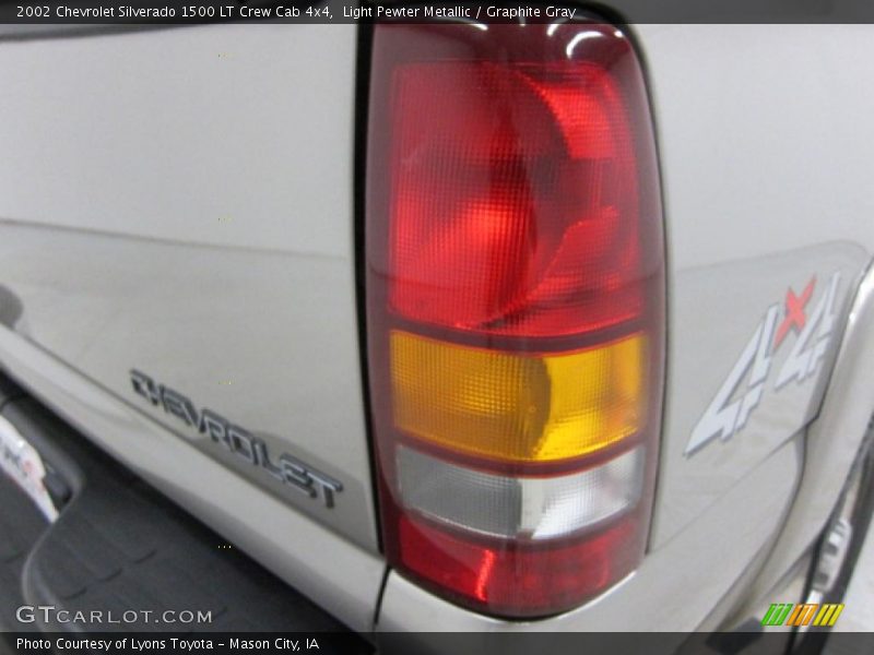 Light Pewter Metallic / Graphite Gray 2002 Chevrolet Silverado 1500 LT Crew Cab 4x4