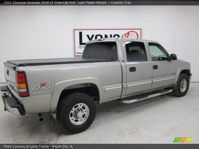 Light Pewter Metallic / Graphite Gray 2002 Chevrolet Silverado 1500 LT Crew Cab 4x4