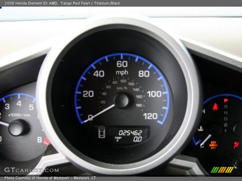 Tango Red Pearl / Titanium/Black 2008 Honda Element EX AWD