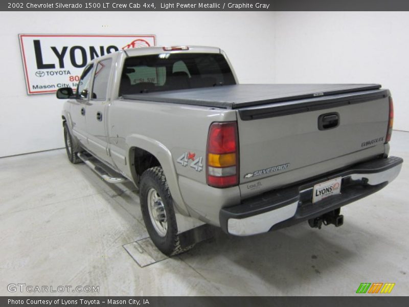 Light Pewter Metallic / Graphite Gray 2002 Chevrolet Silverado 1500 LT Crew Cab 4x4