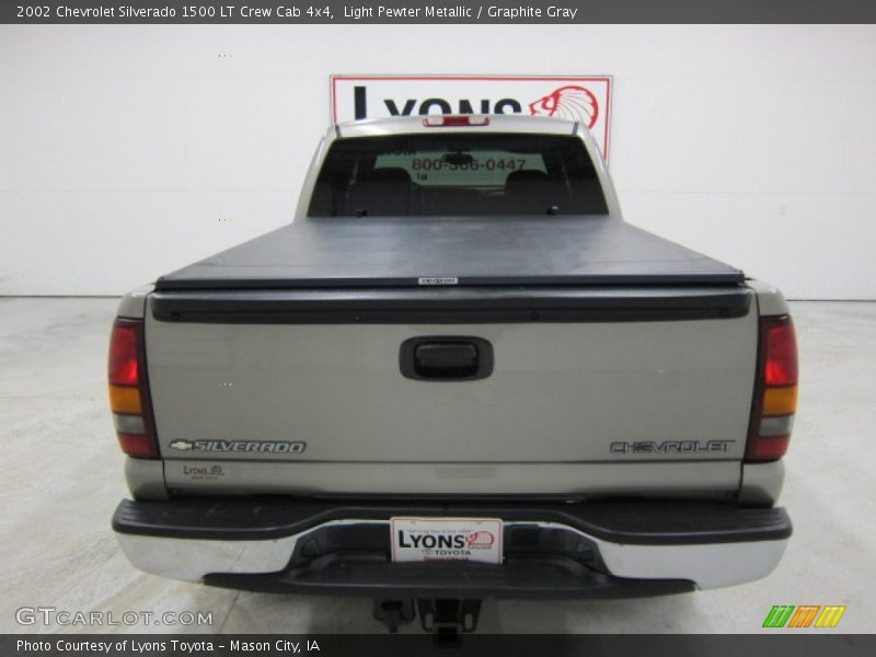 Light Pewter Metallic / Graphite Gray 2002 Chevrolet Silverado 1500 LT Crew Cab 4x4