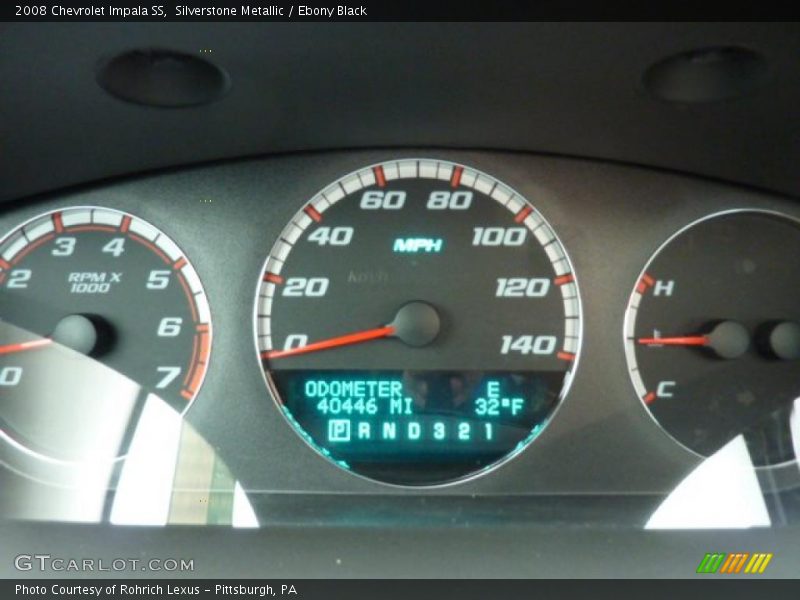 Silverstone Metallic / Ebony Black 2008 Chevrolet Impala SS