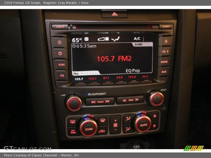 Controls of 2009 G8 Sedan