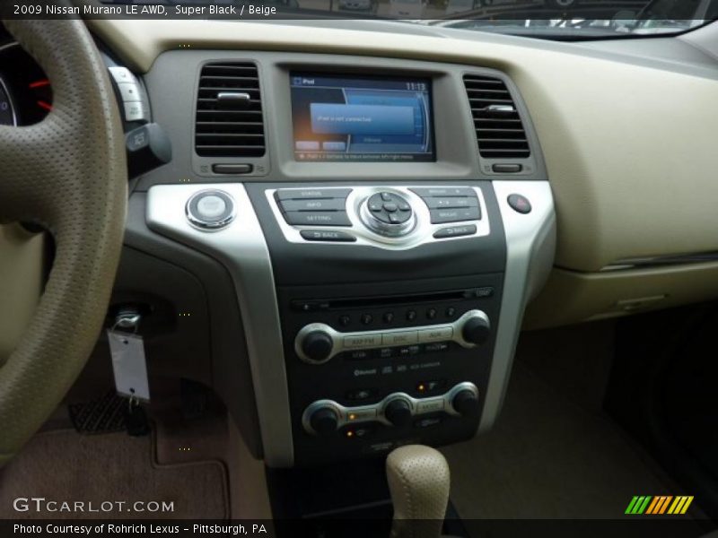 Super Black / Beige 2009 Nissan Murano LE AWD