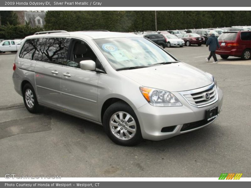 Silver Pearl Metallic / Gray 2009 Honda Odyssey EX