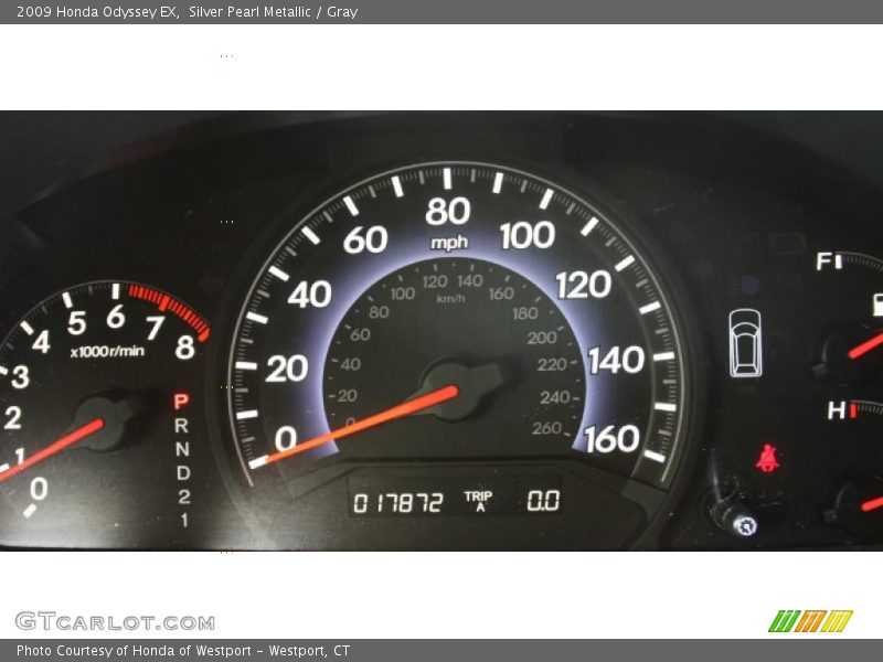 Silver Pearl Metallic / Gray 2009 Honda Odyssey EX
