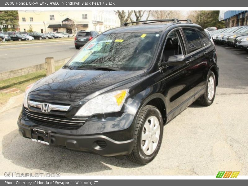 Nighthawk Black Pearl / Black 2008 Honda CR-V EX-L 4WD